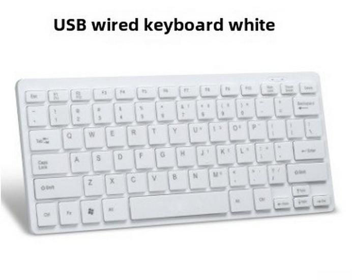 

K1000 Ультратонкая 10-дюймовая USB-клавиатура Chocolate, 78 клавиш, для настольного компьютера/ноутбука белый