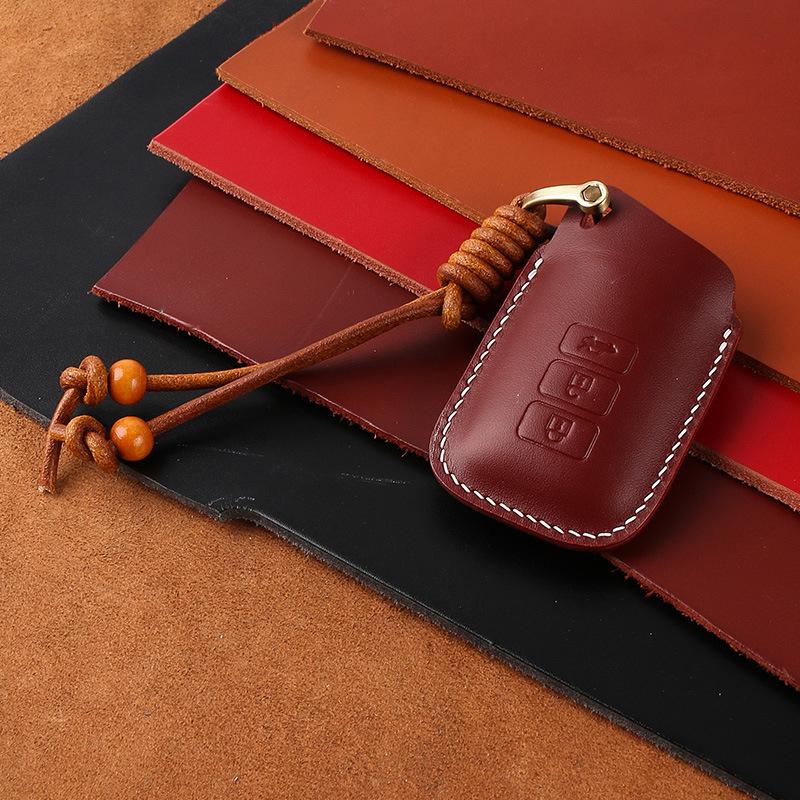 

Genuine Leather Key Case for Lexus NX200/NX300 - High-End Retro Cowhide Design