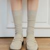 Biarritz Socks [4SET] Peanut Silk Cotton Ribbed Socks 4 Colors