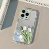 Beautiful Tulips Flower Mirror Surface Phone Case For iPhone 17 Pro Max Case 16 15 14 13 12 11 Pro XR XS 7 8 Plus 16E Air Cover
