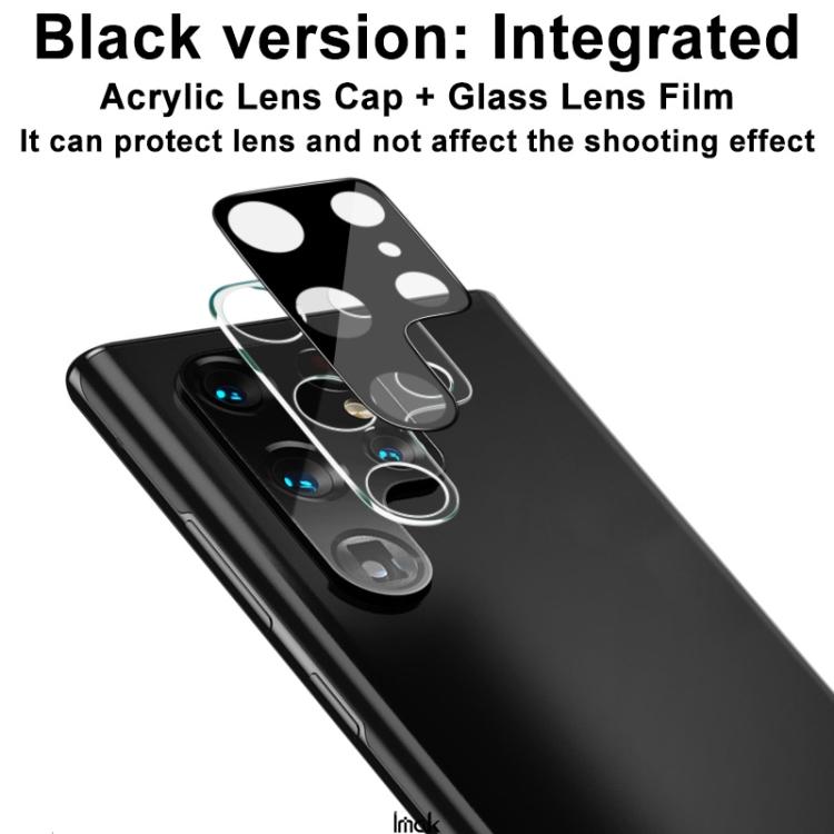For Samsung Galaxy S22 Ultra 5G imak Integrated Rear Camera Lens Tempered Glass Film Black Version