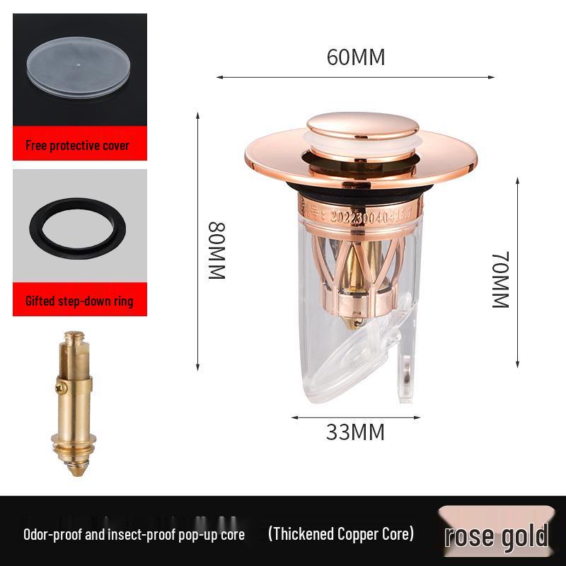 Universal Anti-Backflow Floor Drain Core: Bathroom Deodorizer & Insect Blockage Seal