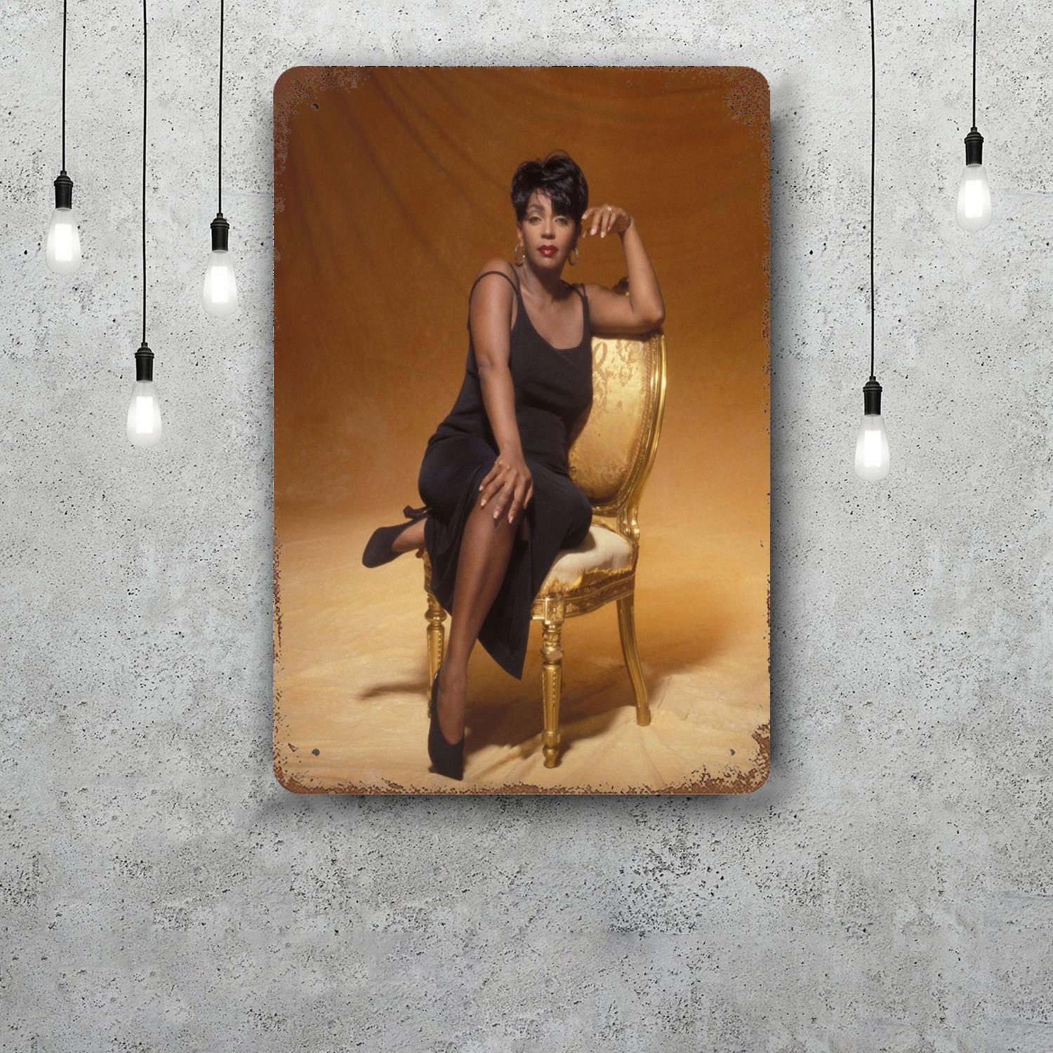 

Anita Baker Vintage Metal Tin Signs Posters Decor Retro Metal Plaque Wall Art Decor for Garage Bar 20x30cm（7.8x11.8inch）