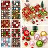 Creative Plastic Christmas Balls Ornaments 6cm Shatterproof Christmas Tree Decorations Xmas Christmas Tree Ball Wedding