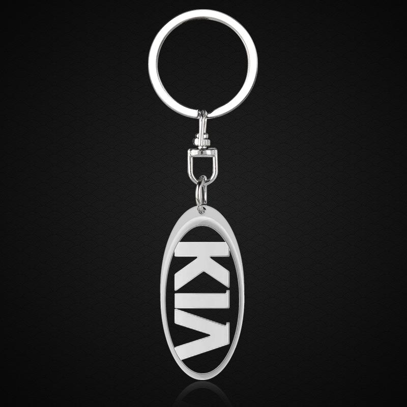 1Pcs 3D Metal Car Keychain Keyring Key Holder Couple Gifts Pendant For KIA Cerato Sportage R K2 K3 K5 K6 K7 K8 RIO 3 4 sorento picanto