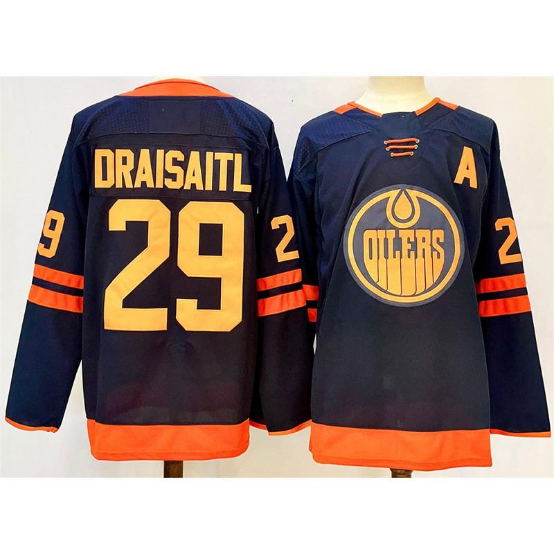 Mens Retro Ice Hockey Jersey Custom Embroidered 97 99 McDavid Gretzky Style Cotton Blend Training Shirt