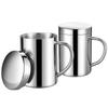 304 Edelstahl Doppelwandige Becher, Metall Kaffee- & Teetasse - Isolierte Becher mit Griffen