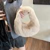 Autumn and Winter Fashion Handbag Small Bag Women's 2025 New Plush Bag Niche High-end Fluff Bucket Bag