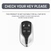 Metal Alloy Car Key Cover Case Protect Shell Holder Set For Maserati Ghibli President Grecale Levante GranTurismo Quattroporte