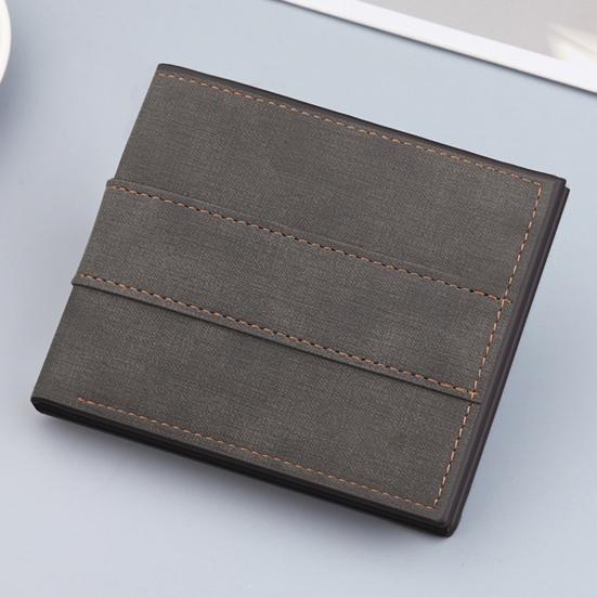 

Мужской винтажный кожаный кошелек с отделениями для карт, монетница, наличные темный кофе