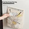 Wall-Mounted Large-Capacity Velcro Net for Plastic Bag Storage