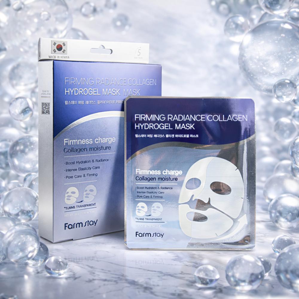 [Farmstay] Faming Radiance Collagen Hydrogel Mask 1 Box (5 Sheets) 1EA