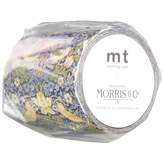 Kamoi Kakoshi Masking Tape mt William Morris Strawberry Thief Indigo/Mineral 50mm×7m MTWILL26 B0965NHJ82