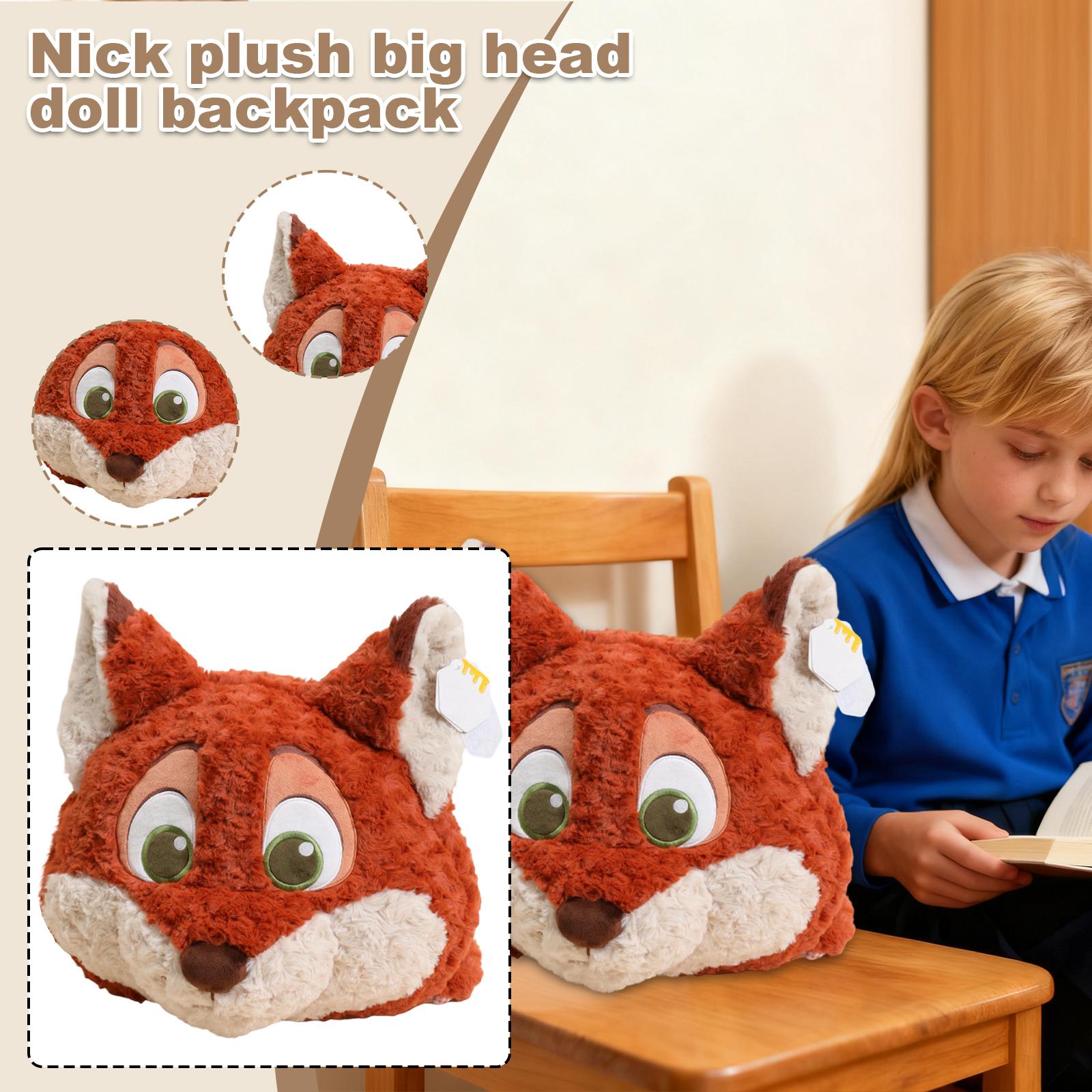 

Plush Doll Backpack Big Head Doll Bag Creative And Cute Children s Storage Backpack One Size