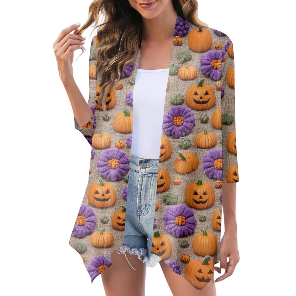 Women's Fashion Casual Cozy Halloween Cardigan Jacket