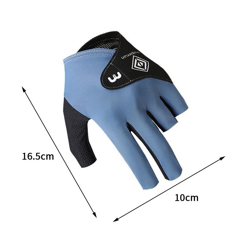 1Pc Man Billiards Gloves Pool Gloves 3 Fingers Show For Left Hand Anti-Slip Breathable Snooker Gloves Billiards Accessories