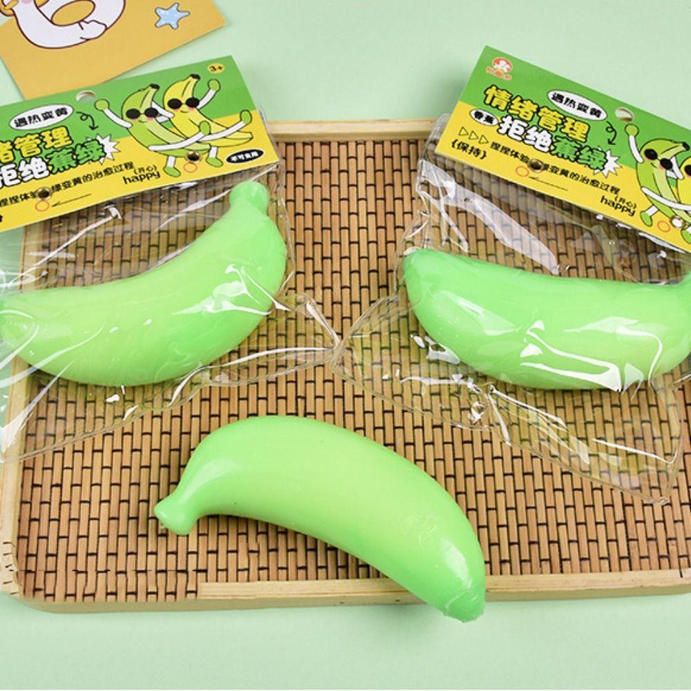 Temperature Variation Banana Squeeze Toy Slow Rebound Mango Pinch Toy Interesting   Practical Jokes