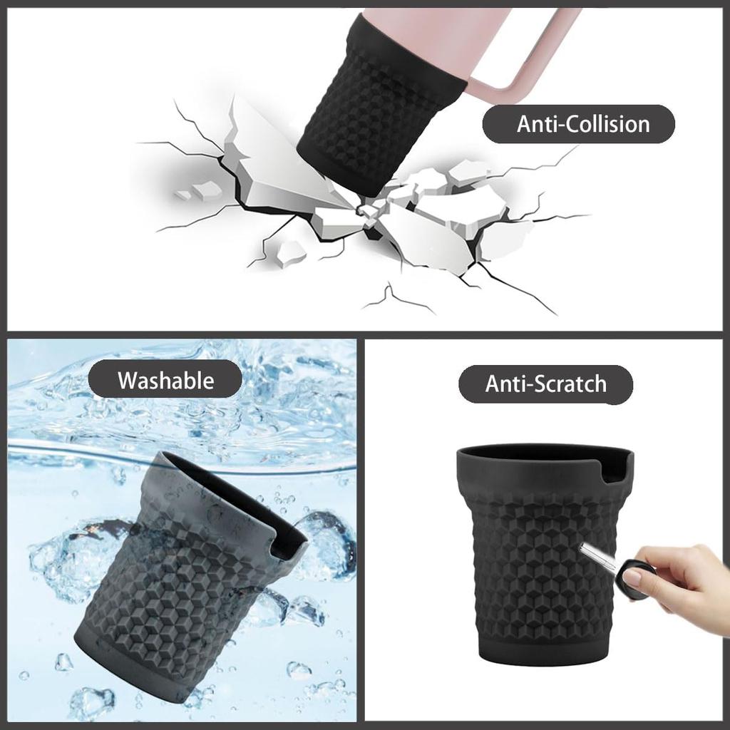 Silicone Boot for Stanley Quencher H2.0 FlowState Tumbler 40oz  Cup Bottom Protector Sleeve