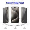 ENKAY HAT PRINCE For iPhone 15 Pro Privacy Screen Protector High Aluminium-silicon Glass Silk Printing Film