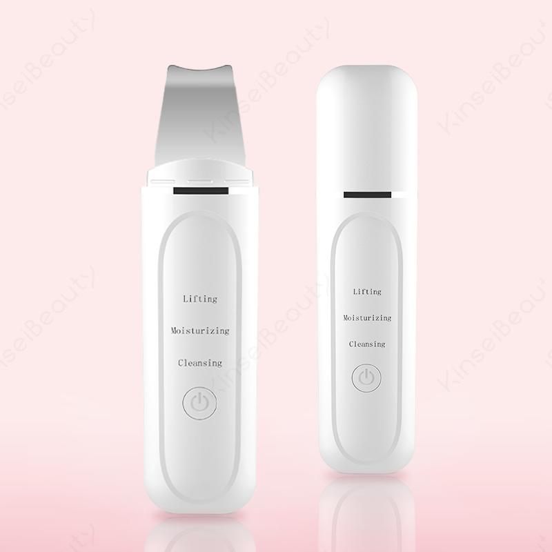 Профессиональный ультразвуковой скруббер для кожи лица, очиститель пор, машина для лифтинга кожи лица белый