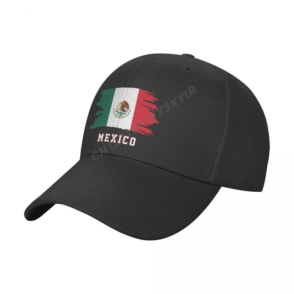 Baseballpet HET ZIT IN MIJN DNA Mexico Vlag Mexicaanse Fans Embleem Coole Fans Wilde Zonneklep Met Klep Verstelbaar Buiten Caps Unisex Dames