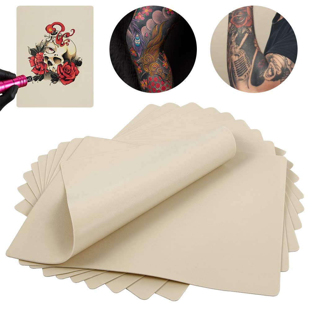 Blank Tattoo Practice Skin-Autdor 5Pcs Double Sides Fake Skin Tattooing and Microblading Eyebrow Beginners 15X20cm