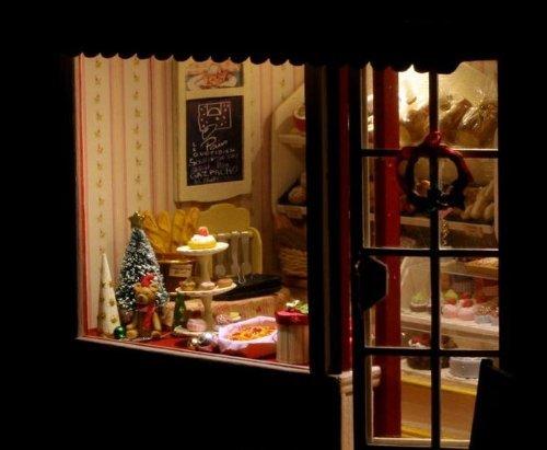 Dollhouse Handmade Kit Set Miniature European Travel Diary Bakery PT-ETJ03