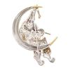 MIKIMOTO  Brooch Silver/gold Silver925/Akoya Pearl Women