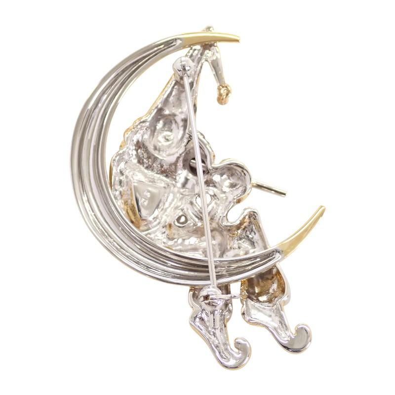 MIKIMOTO  Brooch Silver/gold Silver925/Akoya Pearl Women