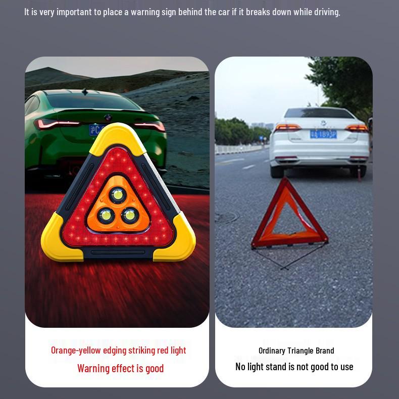 Trojúhelníkový výstražný znak pro montáž do auta