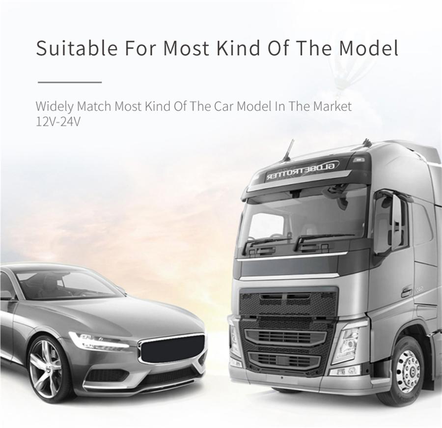 Dual Port USB Car Charger 12-24V 5V 2.1+2.1A Independent On/Off