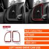 For Saab 9-3 2003-2011 Real Carbon Fiber Sticker Trument Air Conditioning Vent Panel Car Accessories Interior Decorative