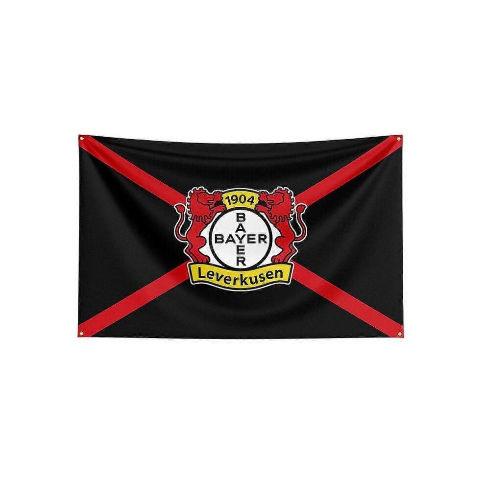 (60 X 90cm, A) Born Pretty 3x5 Bayer 04 Leverkusen Flag Polyester Printed Racing Sport Banner For Decor