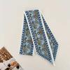 High-Grade Light Blue Series Silk Scarf for Women, Aesthetic Boho Hair Scarf Wrap, Party Holiday Beach Weekend Unique Chic