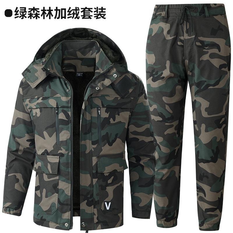 Cashmere Overalls Suit Men s Cold-proof Warm-keeping Arctic Cotton Coat With Thickened Assault Tooling Outdoor XL