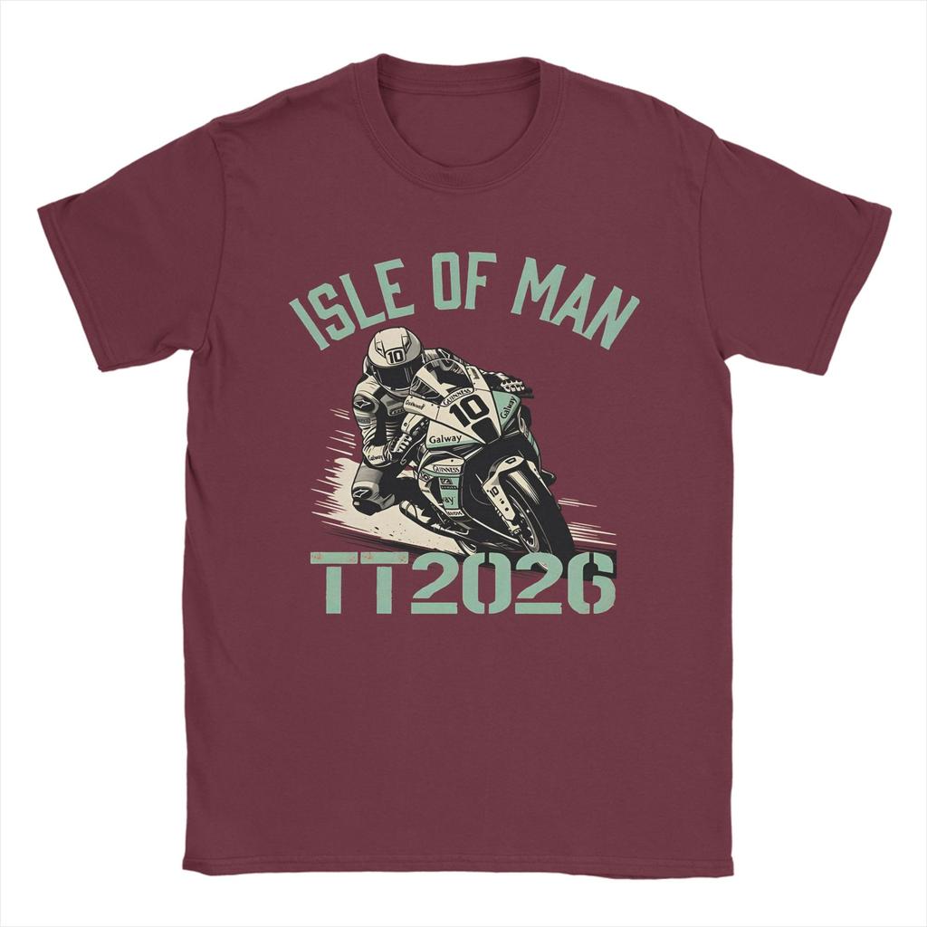 Motorcycle Sport Isle of Unisex TT Races  T Shirt Unisex  Vintage T Shirts Summer O Neck Harajuku Tees Design Oversize Clothing
