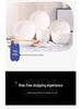 2026 Stylish 8-Piece Dinnerware Set: Plates, Bowls & Chopsticks for Student Dorms