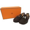 Great HERMES Loafers Constance Brown Suede Leather Women 36 Used