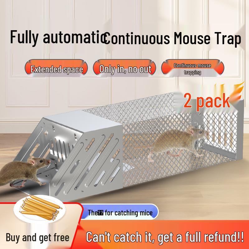 Automatic Mouse Trap Cage: Efficiently Capture and Repel Rodents