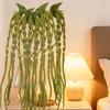 2 Pack Green Amaranth Artificial Flowers, 49.21 Inch Artificial Succulents Plants Fake Hanging Plants for Centerpieces Wedding Decor