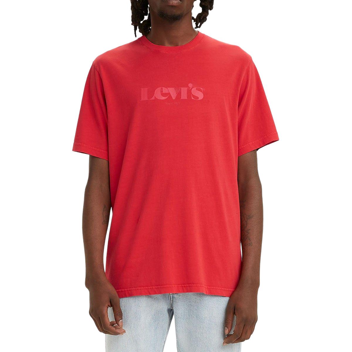 

Футболка Levis Slim Fit Printed Simple Comfortable Fresh с коротким рукавом для мужчин, цвет красный 16143-0103
