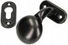 Knob, handle for the gate FRT + plate, insert, black lacquer