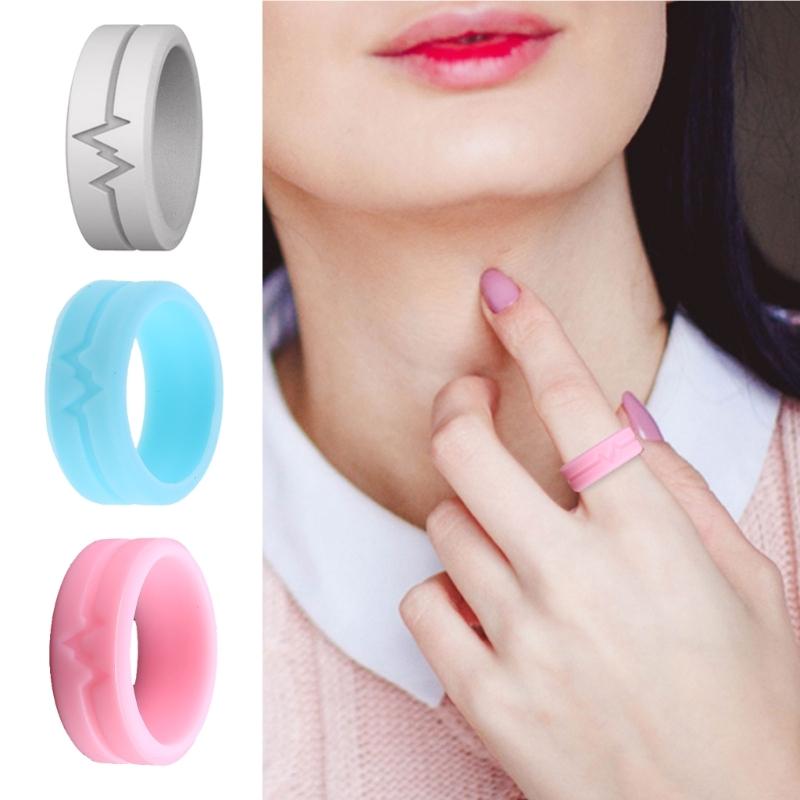 Silikonový kroužek svítící ve tmě Dámský snubní prsten pro přežití v přírodě Světelný kroužek Trendové šperky pro ženy muže