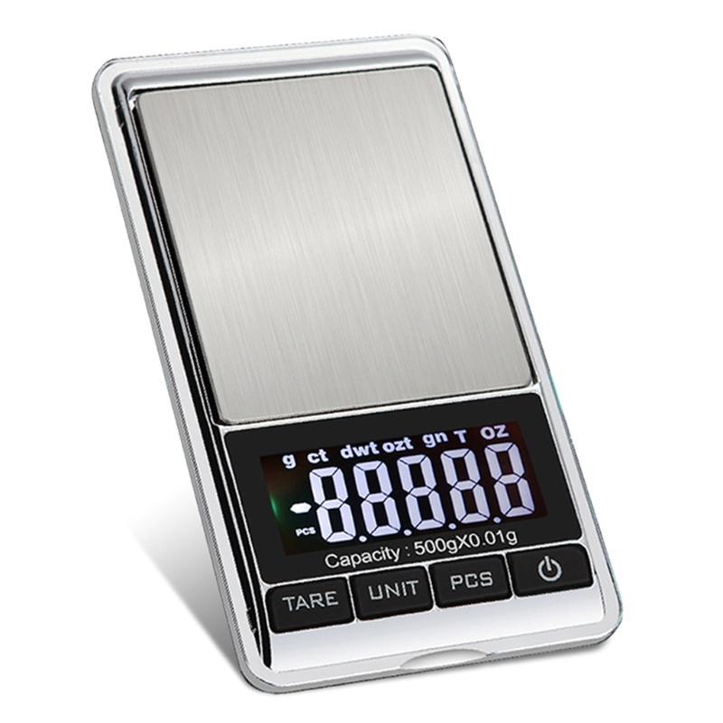 Digital Pocket Jewelry Scale High Precision Portable Scale Steelyard 0.1 G Reloading Compatible for W/ Jewelry & Gems