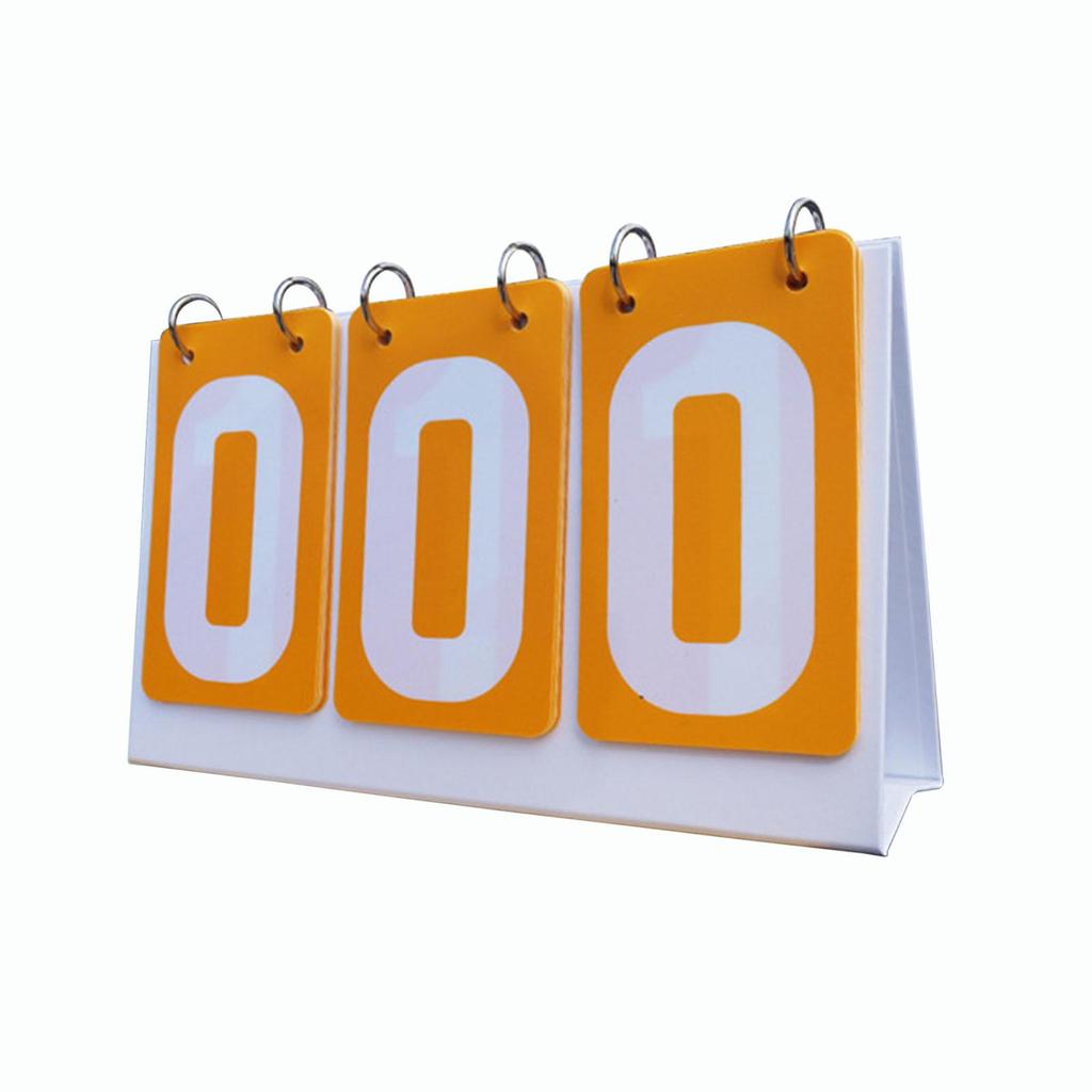 Score Counter Score Keeper Multipurpose Tabletop 3 digits Flip Number Score Board Table Score Flipper for Basketball Baseball