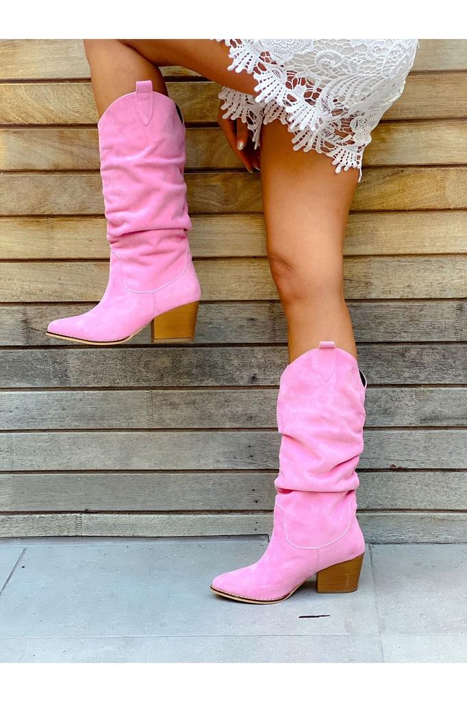 Bottes de mode modernes et élégantes pour femmes bottes en simili cuir daim bottes en daim de veau vert avec gousset bottes Dallas