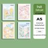 Soft Leather Student Notebook - A5/B5 Lined, Thick Cartoon Diary
