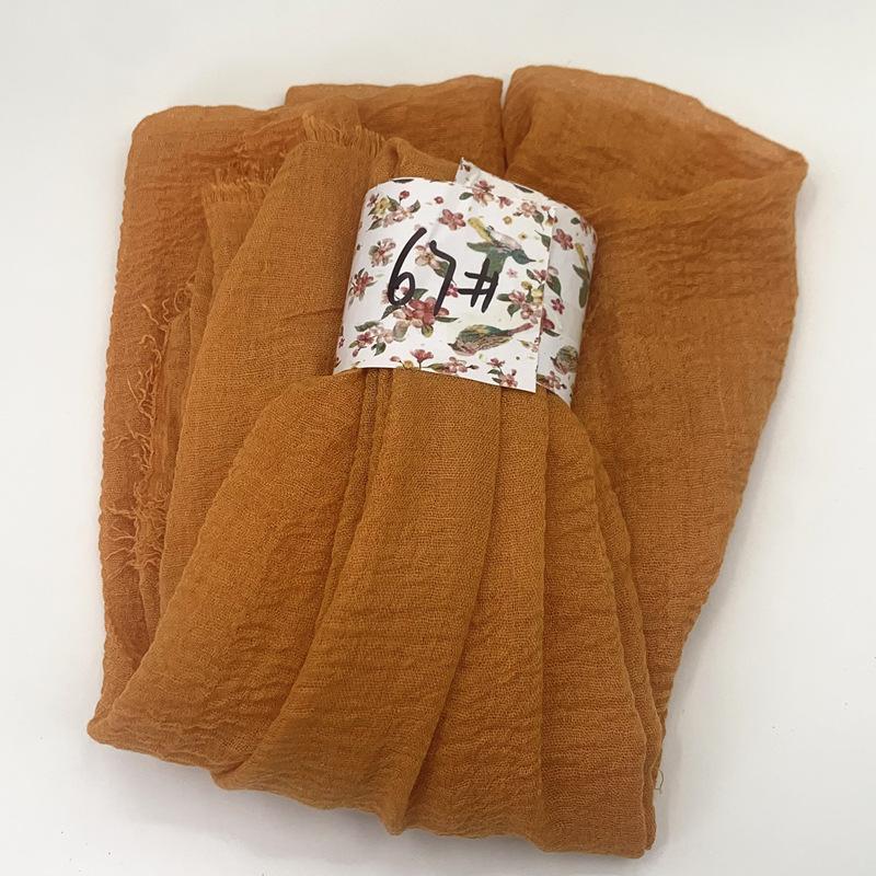 Women Cotton Scarf New Summer Girls Solid Color Sunscreen Thin Scarves Soft Shawl Foulard Viscose Spring Lady Wrap Shawls