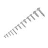 180 Pcs 304 Stainless Steel Self Tapping Screws M3 M4 M5 M6 Truss Head Wood Screws Coarse Threaded Flat Head Sheet Metal Screws