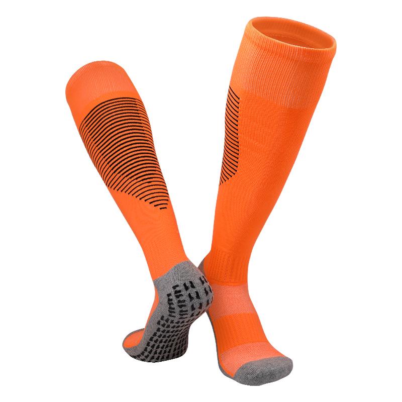 Men's Non-Slip Long Tube Football Socks - Professional Sports Socks with Towel Bottom for Training and Competition